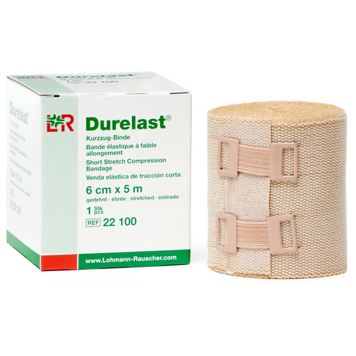 L&R Durelast Extra Short Stretch Bandage, 6 cm x 5 m