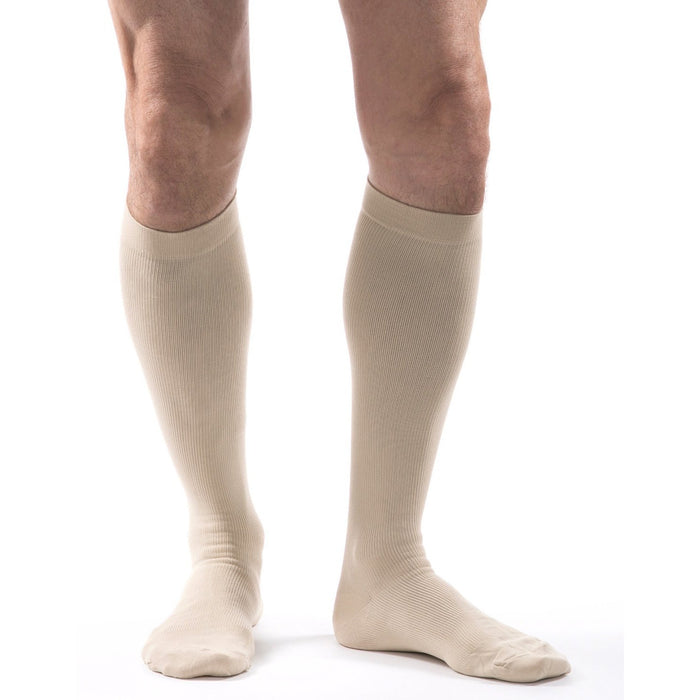 Allegro Essential Men's Ribbed Knee High 20-30 mmHg, Clearance