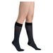 Allegro Soft Heather - Opaque Knee Highs 15-20 mmHg - #255, Black, Side Alternate View