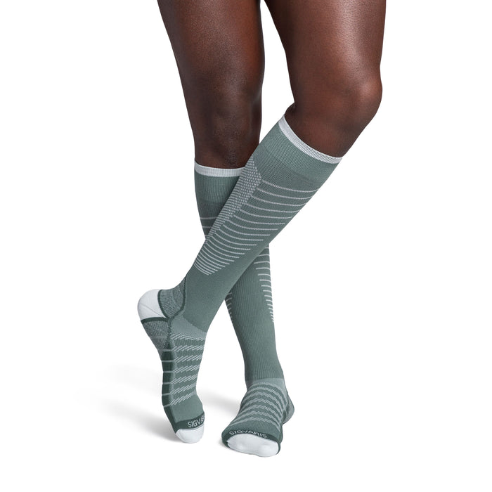 Sigvaris Motion Flow Tech Knee High 20-30 mmHg, Sage