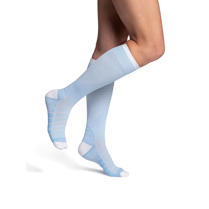Sigvaris Motion Flow Tech Knee High 20-30 mmHg, Sky Blue