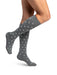 Sigvaris Microfiber Patterns Women's Knee High, Grey Hearts