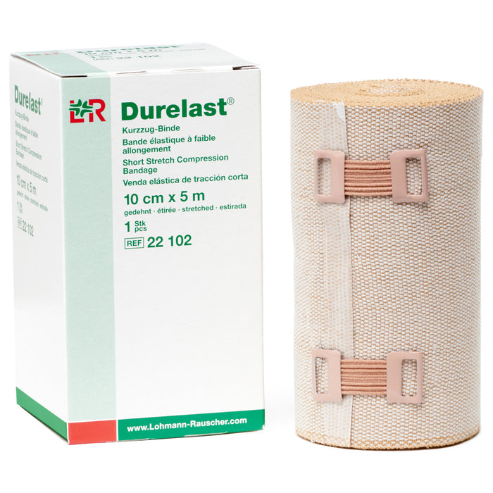 L&R Durelast Extra Short Stretch Bandage, 10 cm x 5 m
