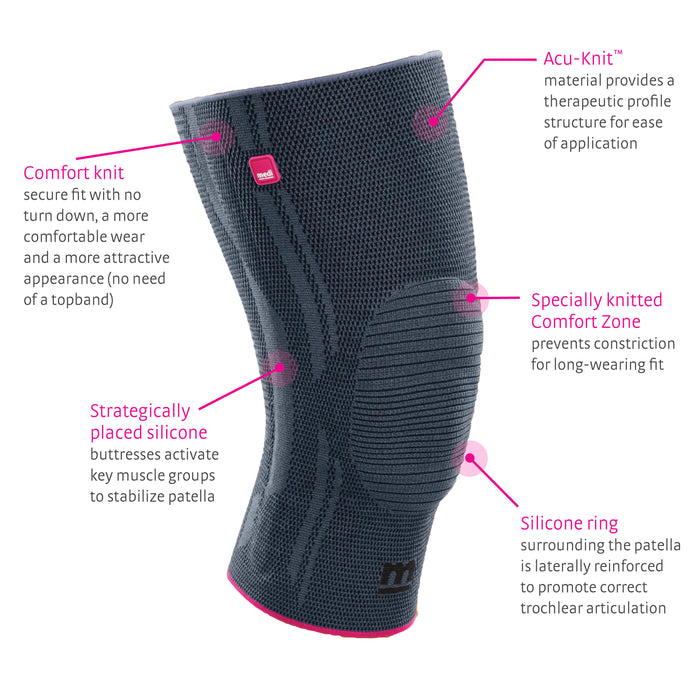 Medi Genumedi PT Knee Support - Patellar Guidance Brace For Men & Women, Comfort Knit Fabric