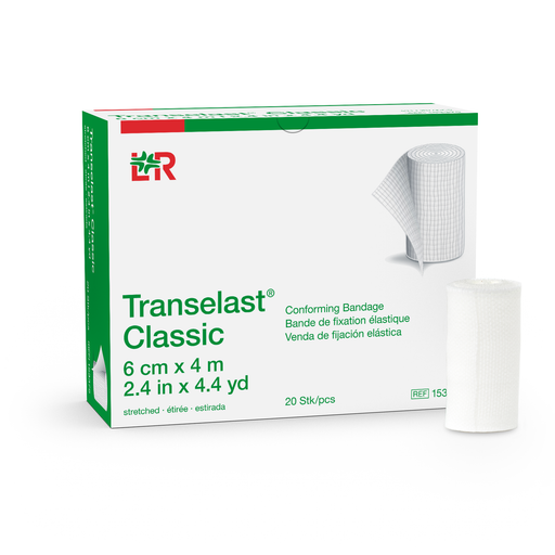 L&R Transelast® Classic Conforming Bandage, 6 cm x 4 m