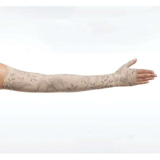 Juzo Soft Armsleeve w/ Silicone, Bird Henna