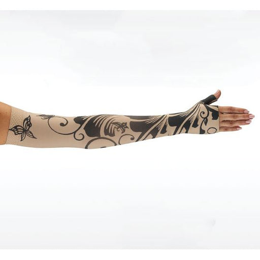 Juzo Soft Armsleeve w/ Silicone Band, Butterfly Flower Henna