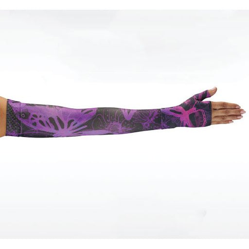 Juzo Soft Armsleeve w/ Silicone Band, Butterfly Psychedelic Purple