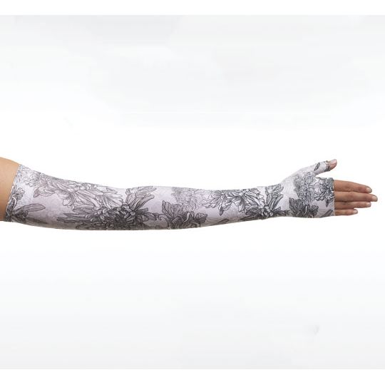 Juzo Soft Seamless Gauntlet, Floral Gray