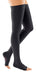 Mediven Forte Thigh High, Open Toe in Black