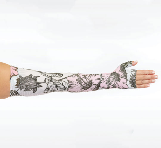 Juzo Armsleeve w/ Gauntlet in Peach Blossom Print
