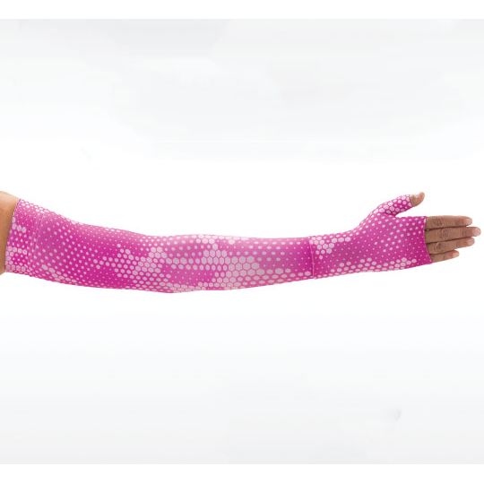Juzo Soft Armsleeve w/ Silicone, Pixel Pink