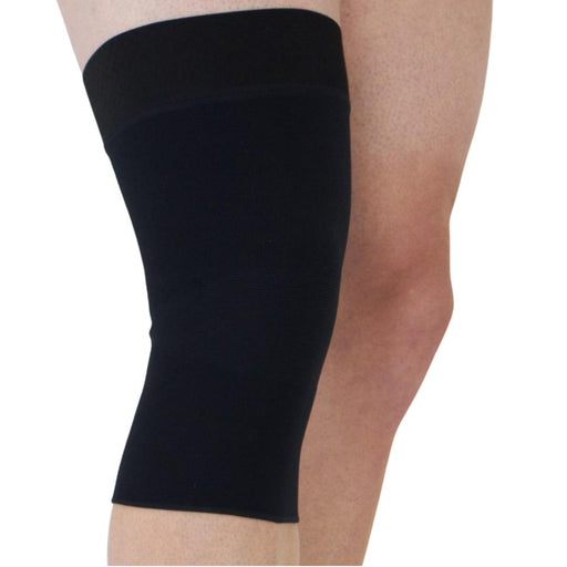 medi protect Seamless Knit Knee Support w/ Silicone Top Band, Black