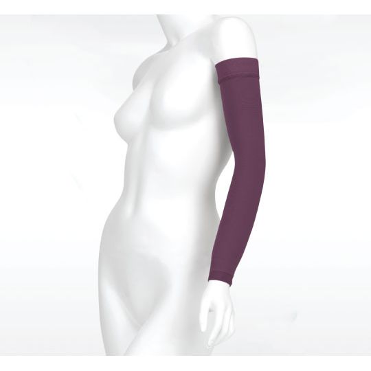 Juzo Soft MAX Armsleeve 15-20 mmHg w/ Silicone Band, Purple Rain