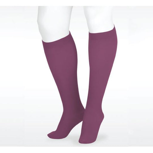 Juzo Soft Knee High 30-40 mmHg w/ Silicone Band, Purple Rain