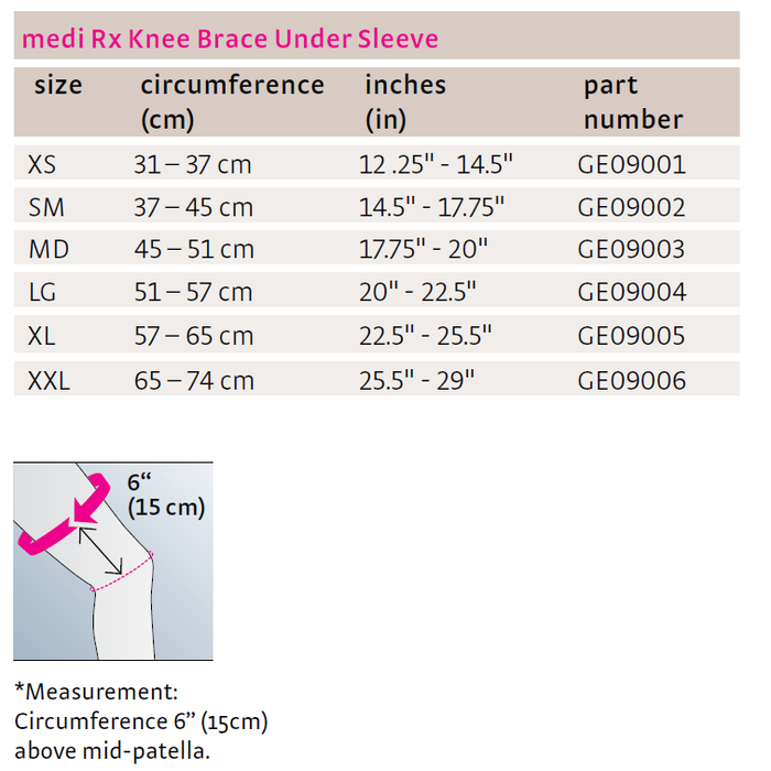 medi Knee Brace Undersleeve
