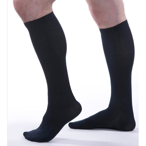 Allegro Essential Mens Ribbed Socks 15-20mmHg #103, Navy