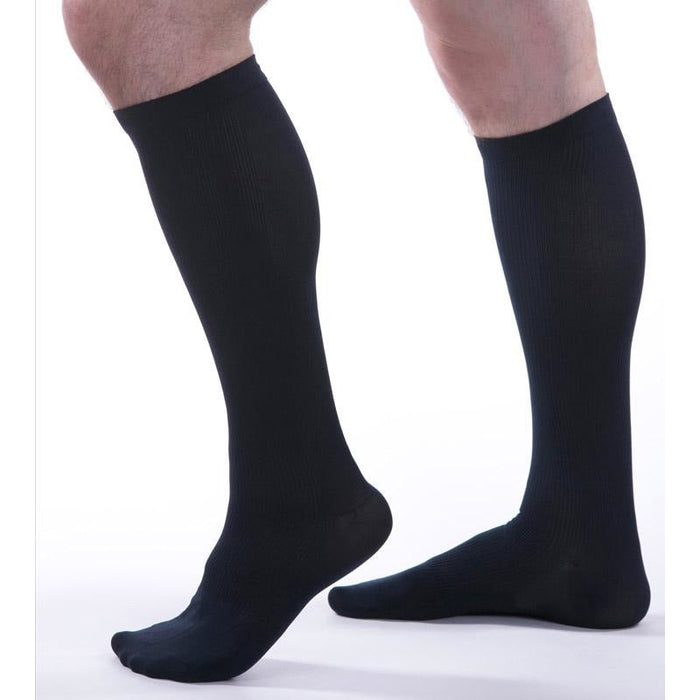 Allegro Essential Mens Ribbed Socks 15-20mmHg - #103, Navy