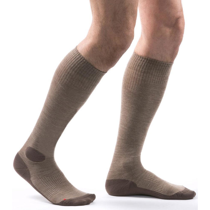 Allegro Premium Italian Wool Socks 15-20mmHg - #131, Dark Khaki