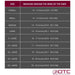 OTC Orthotex Knee Stabilizer Wrap for OA, Size Chart