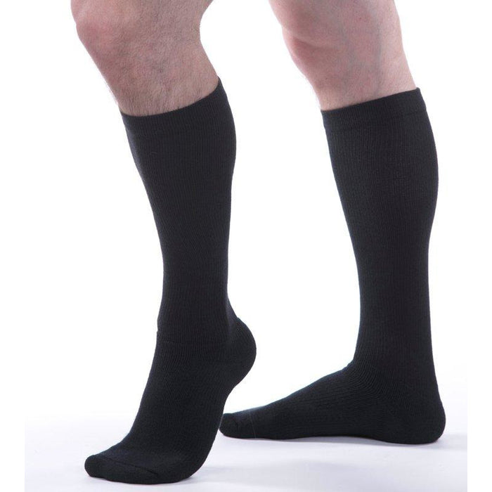Allegro Athletic COOLMAX® Socks 20-30 mmHg #325, Black, Male Model