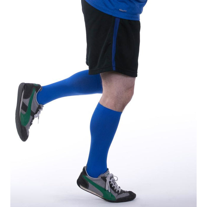 Man Running in the Allegro Athletic Recovery Sock 15-20mmHg