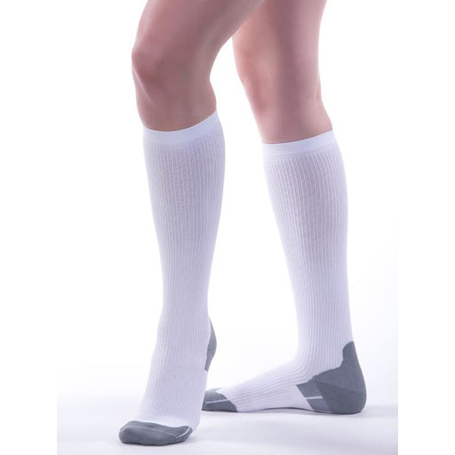 Allegro Athletic Recovery Sock 15-20mmHg - #387, White