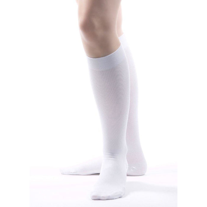 Allegro Premium Milk Socks 15-20 mmHg, White