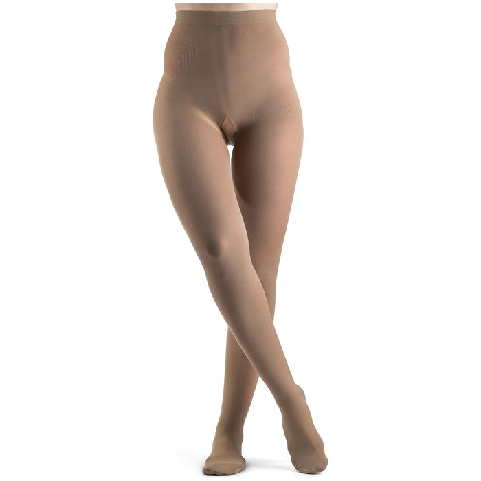 Sigvaris Soft Opaque Women's 30-40 mmHg Pantyhose, Chai