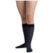 Allegro Soft Heather - Opaque Knee Highs 15-20 mmHg - #255, Black, Front