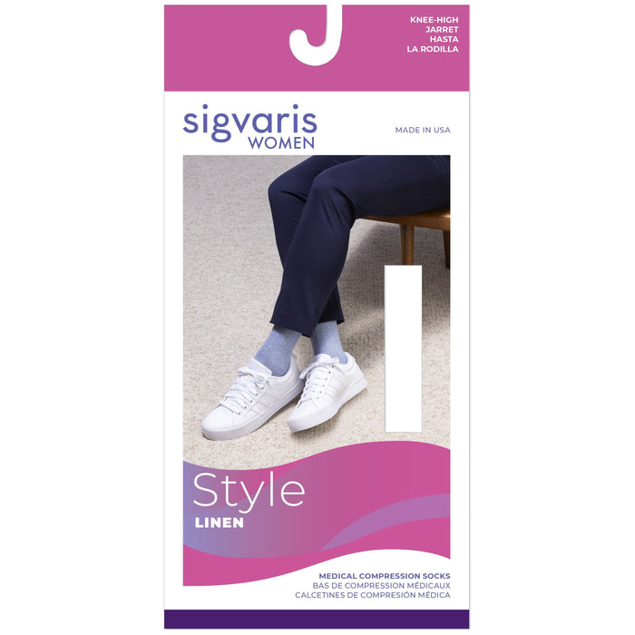 Sigvaris Linen Women's Knee High 20-30 mmHg, Box