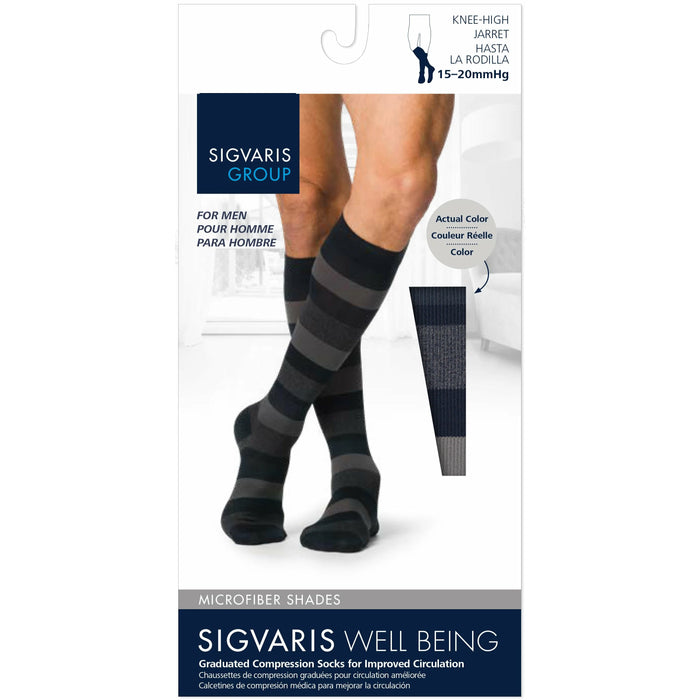 Sigvaris Microfiber Shades Men's Knee High 15-20 mmHg — BrightLife Direct