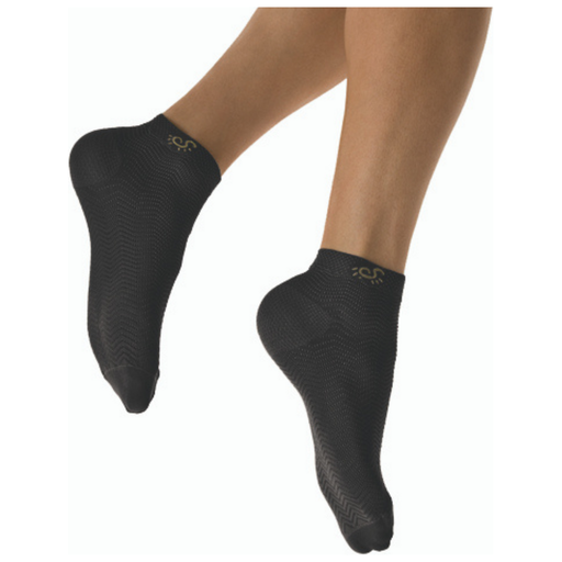 Solidea Active Massage Ankle Socks, Black