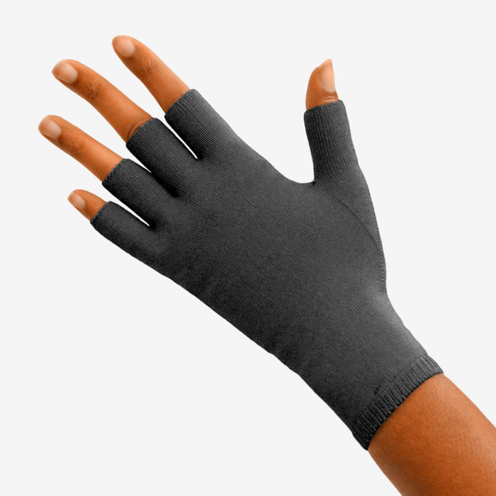 Solaris ExoSoft™ Glove 20-30 mmHg, Half Finger, Black