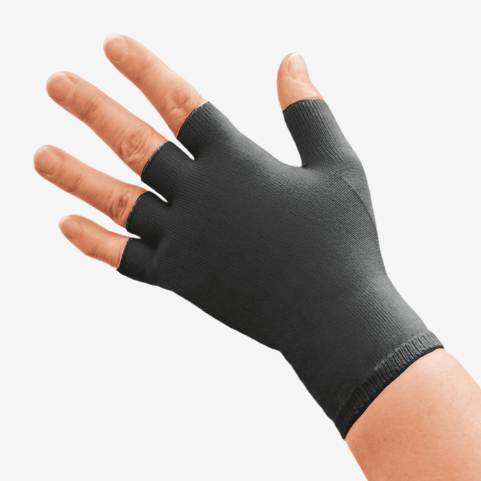 Solaris ExoStrong™ Glove 20-30 mmHg, Quarter Finger, Black