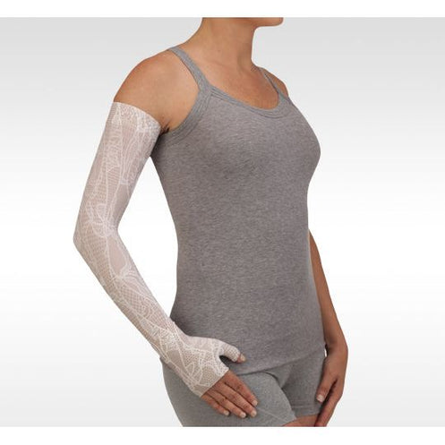 Juzo Soft Armsleeve w/ Silicone, Lace White