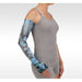 Juzo Soft Armsleeve w/ Silicone Band, Butterfly Morpho Blue