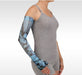 Juzo Soft Armsleeve w/ Silicone Band, Butterfly Morpho Blue