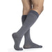 Sigvaris Microfiber Patterns Men's 20-30 mmHg Knee High, Graphite Heather