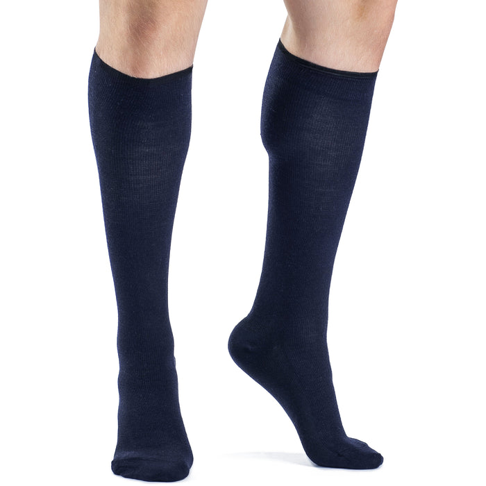 Sigvaris All-Season Merino Wool Men's Knee High, Navy