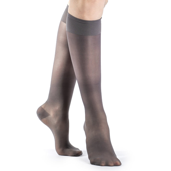 Sigvaris Sheer Fashion Women's Knee High, Charcoal