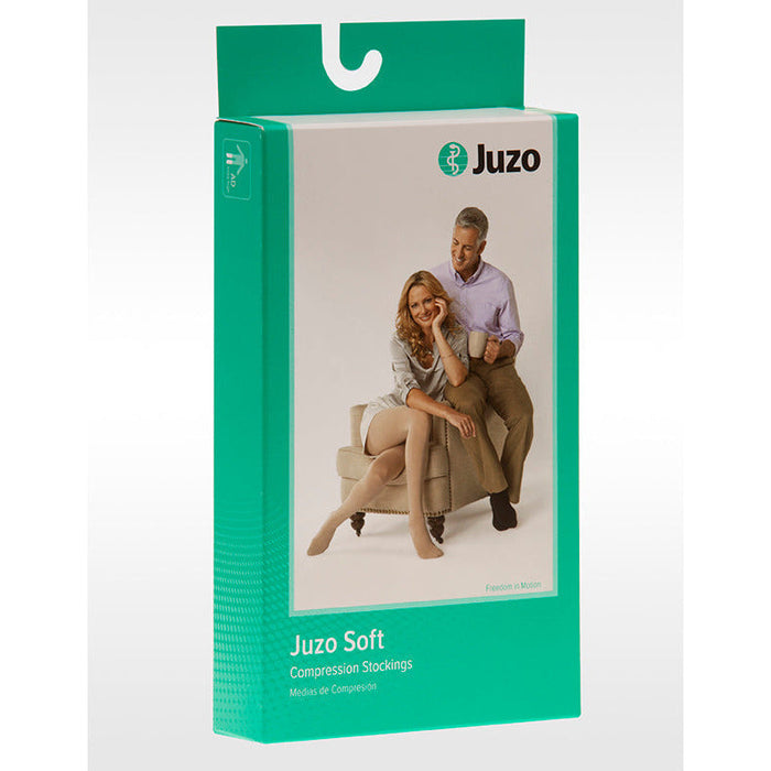 Juzo Soft Pantyhose 20-30 mmhg w/ Elastic Panty, Open Toe, Box
