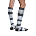 Core-Spun Patterned 15-20 mmHg Knee High Compression Socks, Monogradient