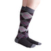 VenaCouture Women's Bold Argyle 15-20 mmHg Compression Sock, Rebel Onyx