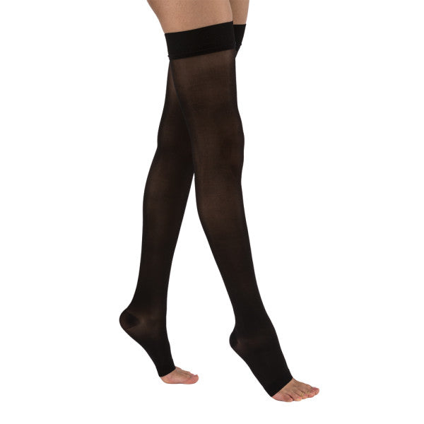 Jobst UltraSheer Open Toe Thigh High Compression Stockings 15
