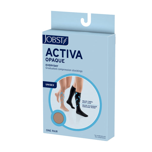 JOBST® ACTIVA Opaque Thigh High 20-30 mmHg w/ Silicone Dot Band