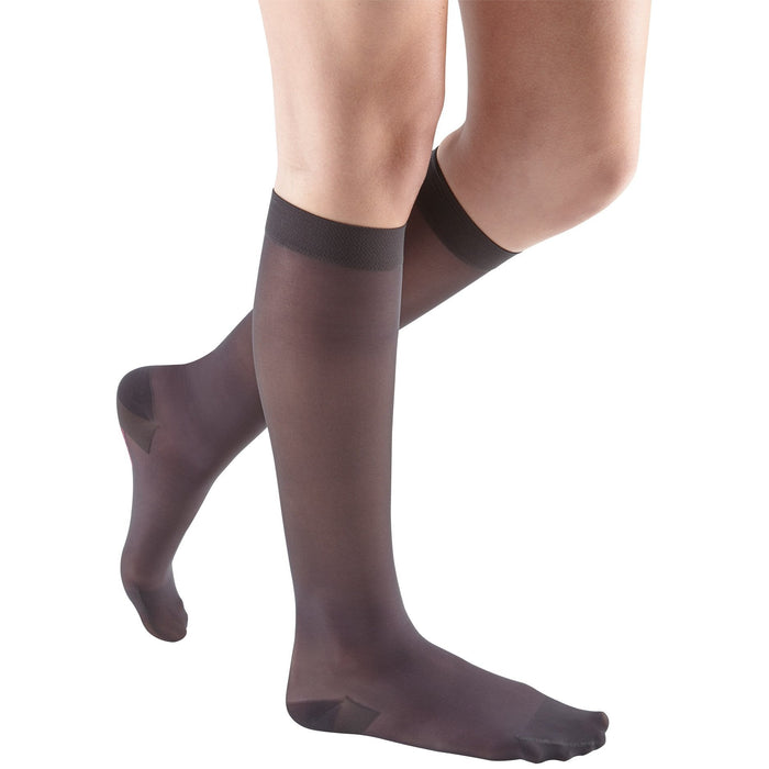 Mediven Sheer & Soft Women's 15-20 mmHg Knee High, Charcoal
