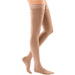 Mediven Comfort 15-20 mmHg Thigh High w/ Lace Silicone Top Band, Natural