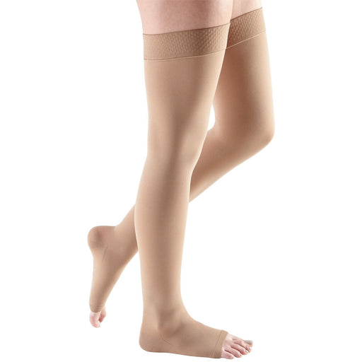  Beister 1 Pair Medical Open Toe Thigh High Compression  Stockings