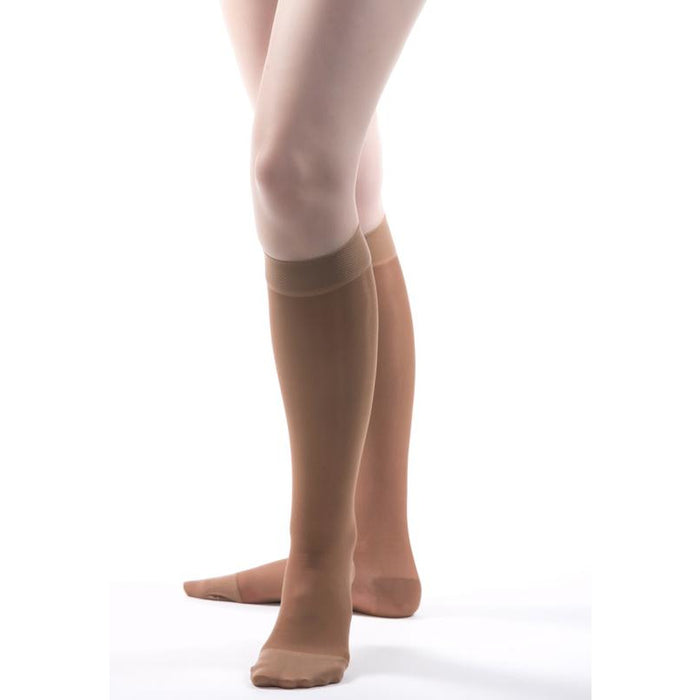 Allegro 15-20 mmHg Essential 16 Sheer Compression Support Hose - Knee high, Closed Toe, Compression Stockings for Women